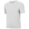 Sport-Tek Youth White Short Sleeve Rashguard Tee