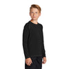 Sport-Tek Youth Black Long Sleeve Rashguard Tee