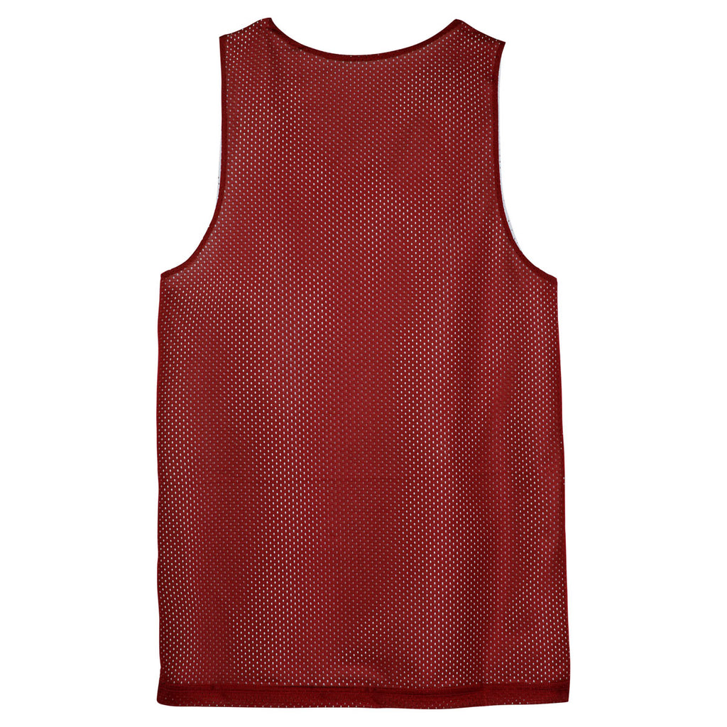 Sport-Tek Youth True Red PosiCharge Classic Mesh Reversible Tank