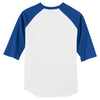 Sport-Tek Youth White/Royal Colorblock Raglan Jersey