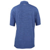 Zusa Men's Vivid Blue/Navy Heather Stripe Polo