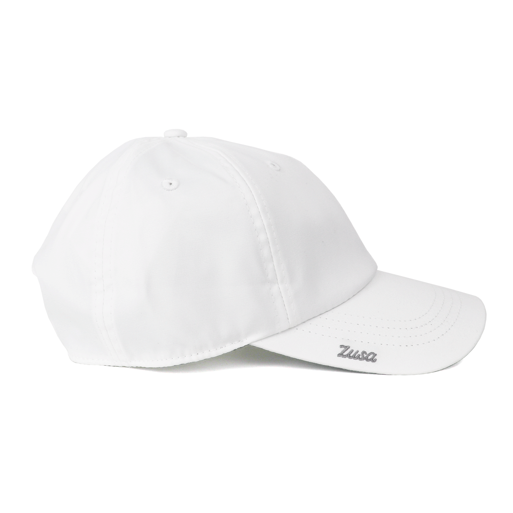 Zusa White Swift Athletic Cap