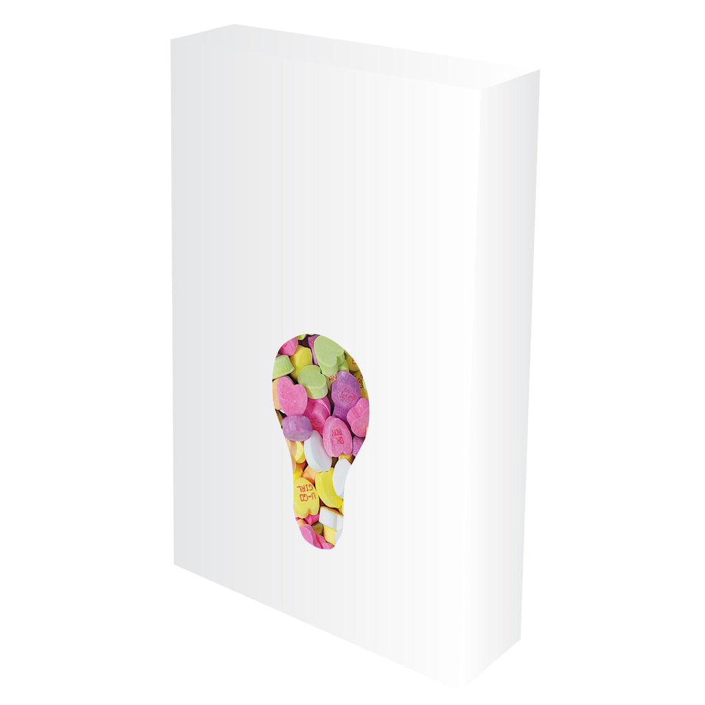 Hit White Conversation Hearts Candy Box