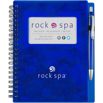 Gold Bond Inc Bedrock Blue Business Card Stone Paper Notebook