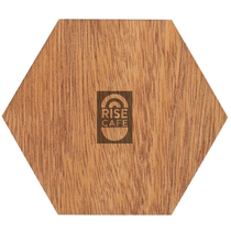 Woodchuck USA Walnut Wood Puzzle Coaster Set
