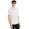 Mercer+Mettle Men's White Stretch Heavyweight Pique Polo