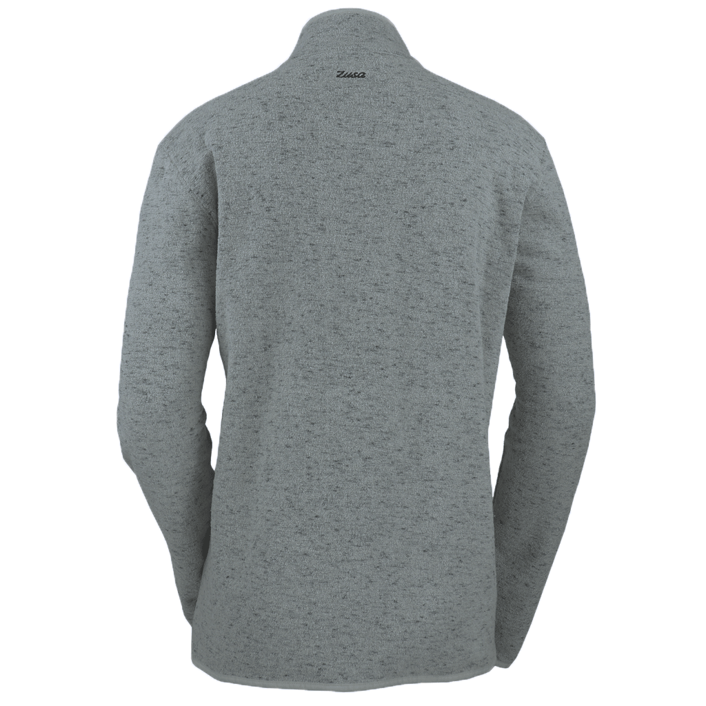 Zusa 3 Day Men's Sage-Grey Heather Chilly Fleece Quarter Zip