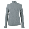 Zusa Women's Sage-Grey Heather Chilly Fleece Quarter Zip